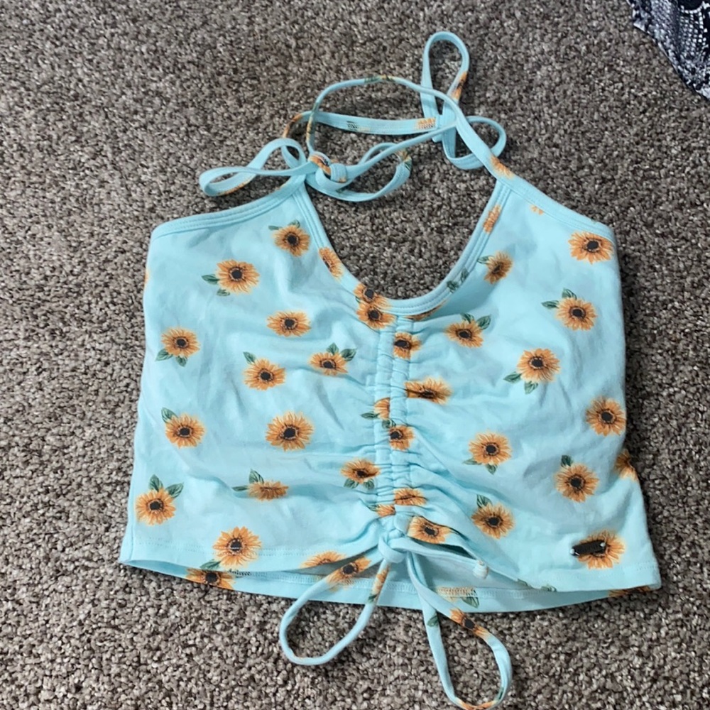 Hollister crop halter top